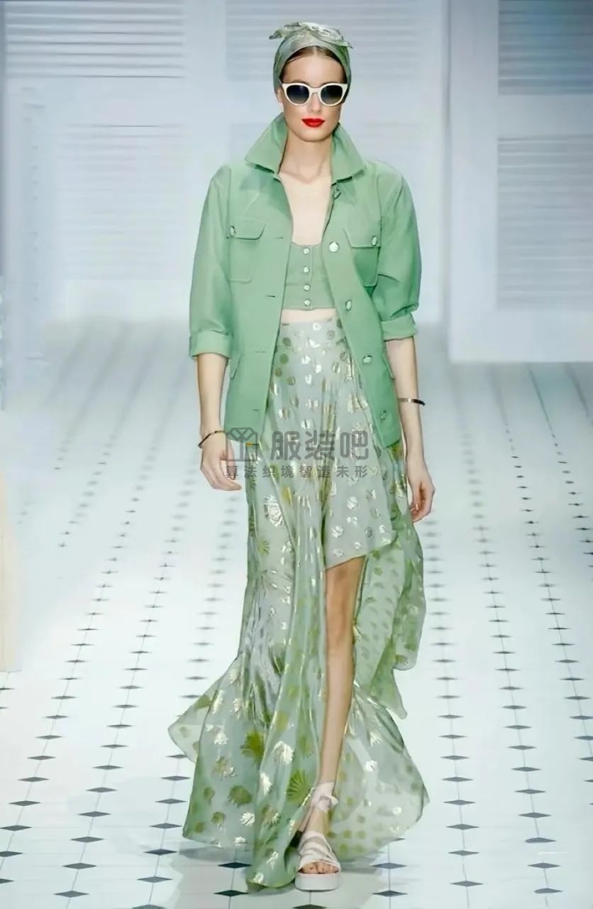 绿+白，夏天治愈系美搭盛宴！